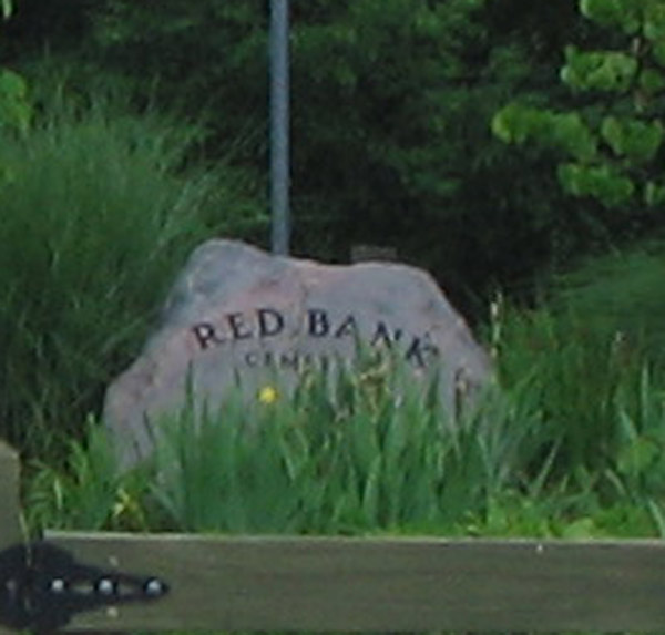 Redbank Cemetery in Genoa Township